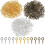 Καρφίτσες με μάτι Screw600PCS Μικρές βίδες με μάτι για κατασκευή κοσμημάτων, Μικρά 1