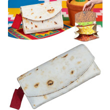 Große Burrito-Geldbörse aus Kunstleder, Organizer (1 Stück)
