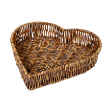 Heart-Shaped Woven Storage Basket, 1 Piece