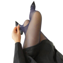 Meia-calça transparente de cintura alta com controle de compressão para mulheres
