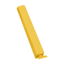 Clips para bolsas de alimentos, juego de 1 unidad. Clips de sellado de plástico para almacenar alimentos y snacks, color amarillo, 11 cm (4,33
