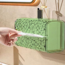 Rechthoekige plastic tissuehouders, groene tissuebox, grappig en stijlvol cadeau voor het hele gezin.