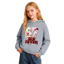Boys Graphic Print Hooded Sweatshirt – Casual Pullover for Kids & Youth, Soft Comfortable Playwear for School & Outdoor Fun