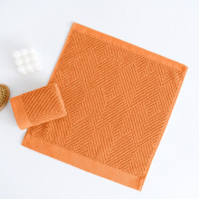 Thickened Soft Absorbent Towel, Face Cloth, Plain Color, Quick Drying, for Bath, Gym, and Spa, Orange, by FAJHHA