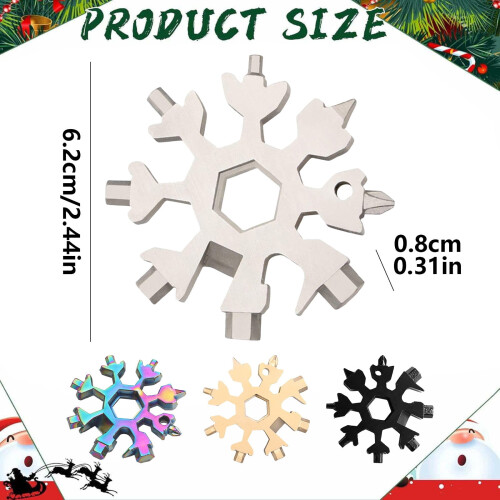 Snowflake Multi-Tool Screwdriver Stainless Steel 18-in-1 1