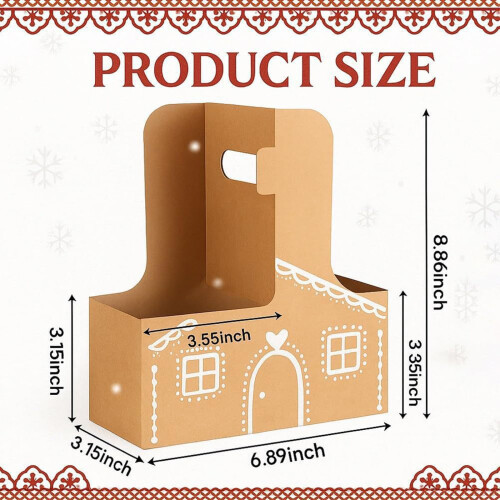 Gingerbread House Πτυσσόμενη θήκη ποτών 2 φλιτζανιών 1