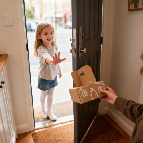 Gingerbread House Πτυσσόμενη θήκη ποτών 2 φλιτζανιών 2