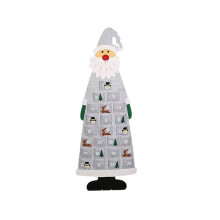 Calendrier de l'Avent mural en feutrine à faire soi-même avec 24 pochettes, calendrier de l'Avent pour enfants et cadeau de décoration de Noël