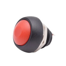 5/10 stuks PBS33B Mini Kleine Plastic Drukknop Ronde Kop AAN/UIT Momentary Schakelaar 2 Pin 12mm Waterdicht Stroom Reset Niet-vergrendelend