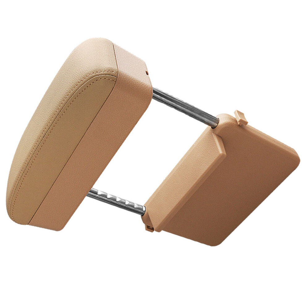 (Beige) Car Center Console Armrest Box Adjustable Smartphone Interior Beige 7312856569338