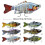 2-Pack 15.5g Paddle Tail Shrimp Lure 7-10cm 2