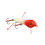 2 Stück Köder Bone Head rote Lures Starke Rassel Fischköder 6