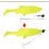 5 τεμάχια Screwball Jig Head Rig με Σαλαγκιά από Ατσάλινο Σύρμα, Σετ Βιδωτών Jig Head Stinger Rig για 7