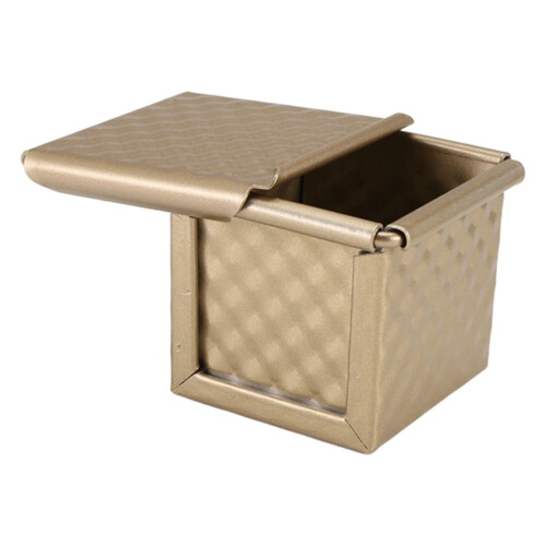 Square Loaf Pan with Lid Toast Mold Bread Pullman Cover Non-Stick Mini Water Cube Box 1