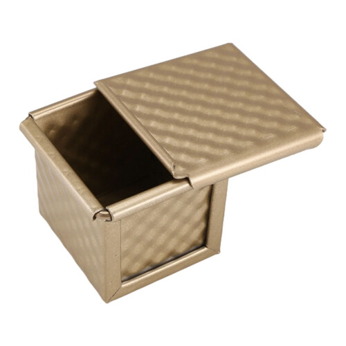 Square Loaf Pan with Lid Toast Mold Bread Pullman Cover Non-Stick Mini Water Cube Box 2