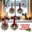 6 Pack Mini Christmas Wreaths for Windows & Cabinets 2