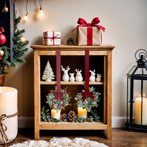 6 Pack Mini Christmas Wreaths for Windows & Cabinets 2