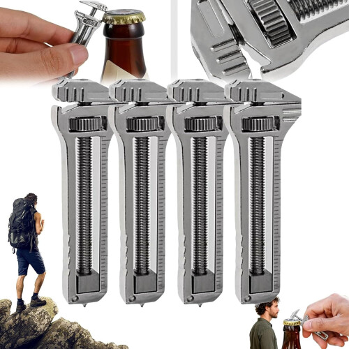 Multitool compatto in titanio 2026, mini chiave inglese, apribottiglie