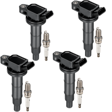 Ignition Coil and Spark Plug Set for Toyota 2.4L L4 – 4