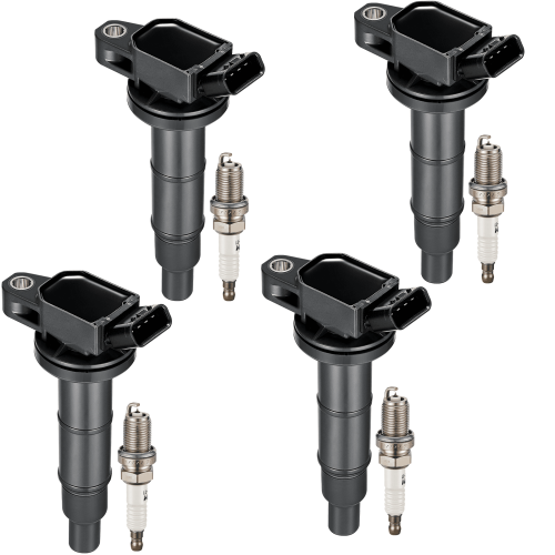 Ignition Coil and Spark Plug Set for Toyota 2.4L L4 – 4