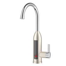 (Rose Gold, UK Plug) Electric Heated Kitchen Faucet Modified Household Bathroom Digital Tap