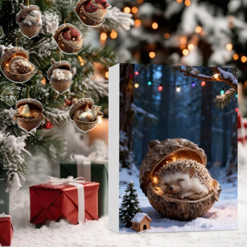 Το Ημερολόγιο Advent περιέχει 24 δώρα, χαριτωμένες φιγούρες κούκλες με κούκλες, 2