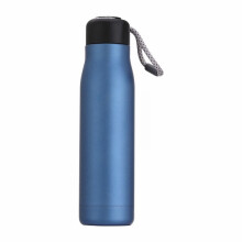Bouteille d'eau isotherme en acier inoxydable de 550 ml (18,5 oz), à large ouverture, étanche sous vide, idéale pour la salle de sport, la