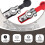 2 PCS Adjustable Car Battery Terminals, Galvanized Positive/Negative Connectors Compatible with Standard Battery Cables 4