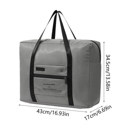 Faltbare Flugzeuggepäcktasche, schwarz, 43 x 17 x 34,5 cm 2