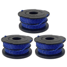 Bobine de rechange de 3 pièces compatible avec le fil de coupe-bordures Black & Decker en nylon A6441