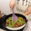Espátula de silicone flexível roxa resistente ao calor para virar panquecas, peixes e outros utensílios de cozinha. 30 cm (11,8 polegadas) 4