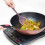 Espátula de silicone flexível roxa resistente ao calor para virar panquecas, peixes e outros utensílios de cozinha. 30 cm (11,8 polegadas) 5
