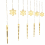 Outdoor Icicle Snowflake Curtain Lights with Remote Control 2
