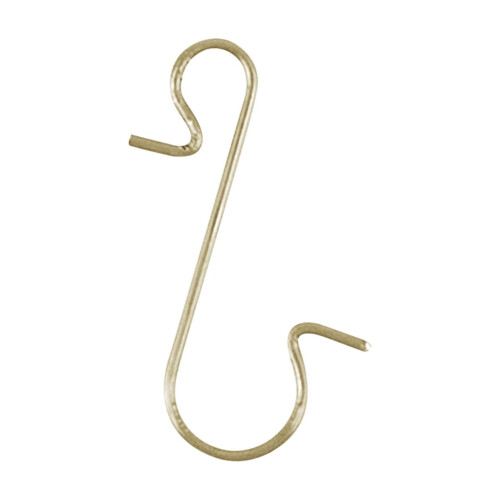 Μεταλλικά διακοσμητικά αγκίστρια χρυσά S-Hook συσκευασία 100 τεμαχίων 1