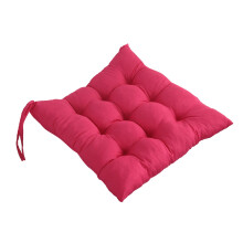 Perne pentru scaune de sufragerie din spumă cu memorie, cu legături, 37x37 cm, roz – Compatibile cu scaunele de sufragerie standard