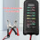 Tester portatile a LED per batterie auto, compatibile con veicoli a 12V e 24V. 5
