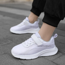 Kids Shoes,Sports Shoes Boys Indoor Outdoor Athletic Trainers Running for Active Play,Kids Sneakers,Z01 White,39