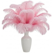 Lamar 20Pcs 10-12'' Pink Ostrich Feathers for Wedding, Crafts, Party Decor & Bohemian Home Decor (Light Pink)