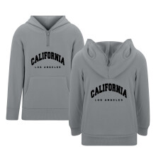 Kids Boys Letter Print Zip-Up Hoodie – Soft Casual Sweatshirt with Pockets, Compatible with School & Outdoor Wear