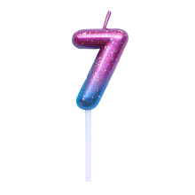 Vela numerada en forma de H, decoración creativa para fiestas y celebraciones.