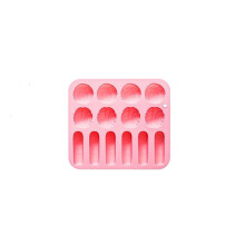 (Rosa) 1 molde de silicona de 14 cavidades con forma de dedo cortado, cerebro y ojo para Halloween, ideal para hornear chocolates y dulces de