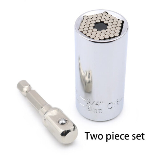Multiple specifications Universal Socket Self-adjusting Socket Wrench Set with Power Drill Adapter to Unscrew Any Bolt 1