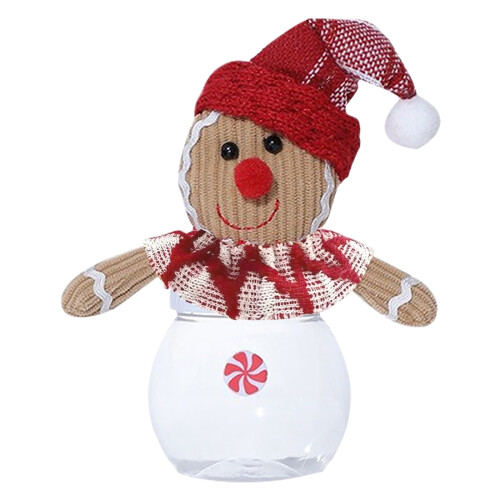 Pepperkakemann Godteriglass Mini Plast Juledekorasjon 1
