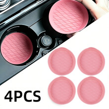 Portabicchieri per auto, inserto in silicone antiscivolo con design in rilievo, compatibile con la maggior parte dei veicoli, accessori per interni