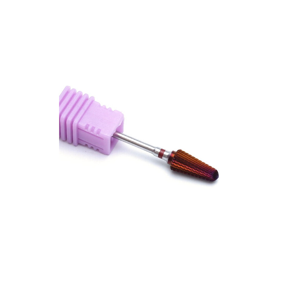 Purple 1Pc Carbide Nail Drill Bits 3/32" Milling Cutters For Manicure Pedicure Tools Nails Accessories