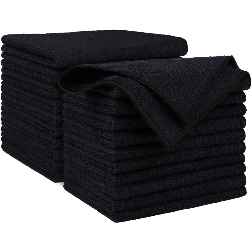 Absorberande mikrofiberdukar, 50-pack, 30 x 30 cm