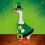St. Patricks dag gåsekostymesett til 7" skrivebordsstatue 5