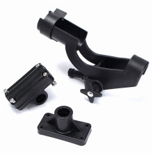 Suporte para vara de pesca em aço inoxidável para caiaque com ajuste de 360