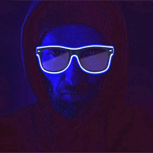 Φωτεινά γυαλιά LED, ασύρματα φωτιζόμενα γυαλιά, γυαλιά πάρτι El Wire Neon, γυαλιά Rave για 2