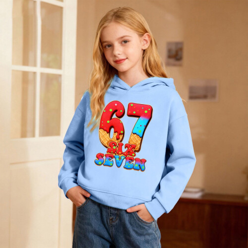 Kids Hooded Pullover Sweatshirt – Soft Fleece, Casual 1